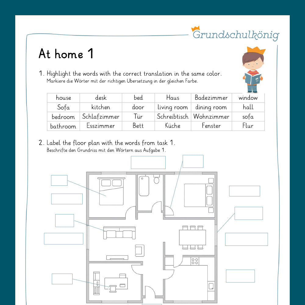 Königspaket: at home (Englisch, 3. & 4. Klasse)