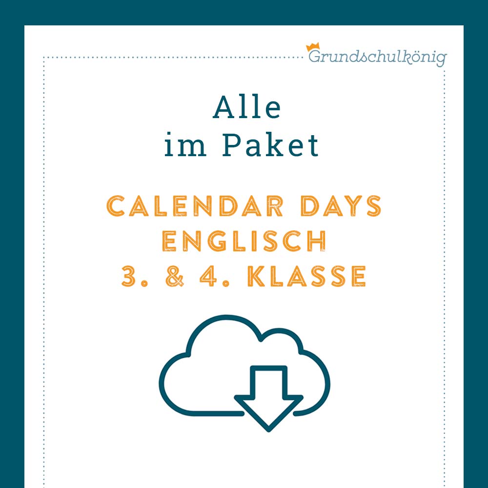 Königspaket: days (Englisch, 3. & 4. Klasse)