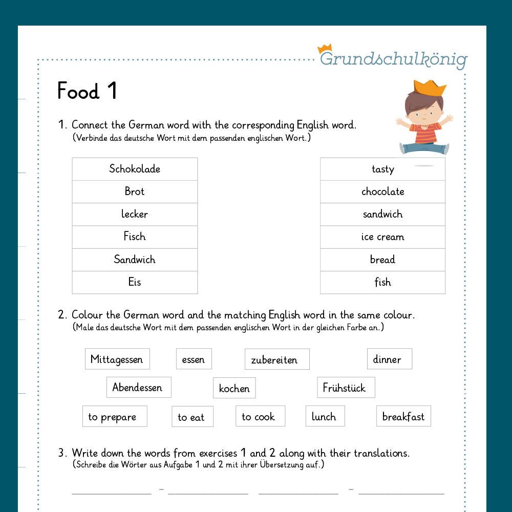 Königspaket: food (Englisch 3. & 4. Klasse)