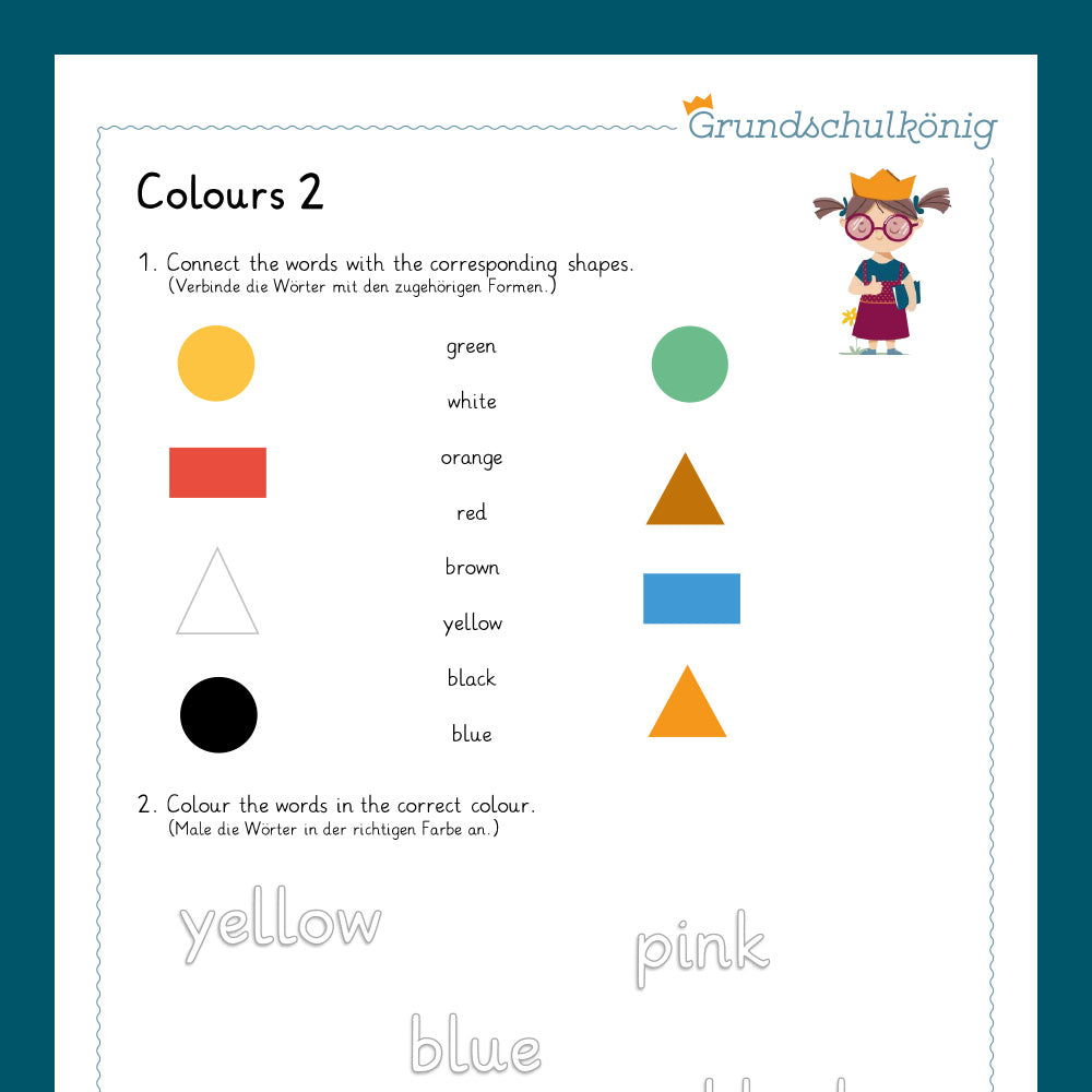 Königspaket: colours (Englisch 3. & 4. Klasse)