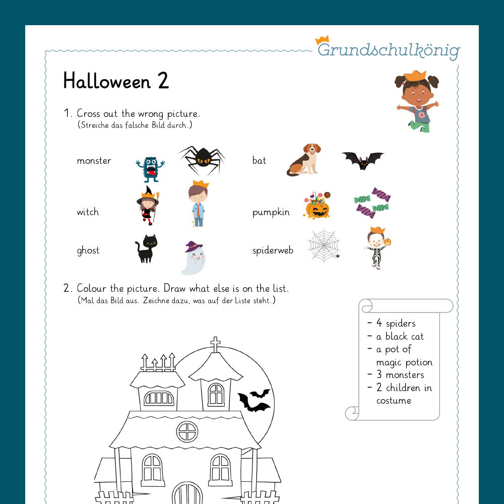 Königspaket: Halloween (Englisch 3. & 4. Klasse)