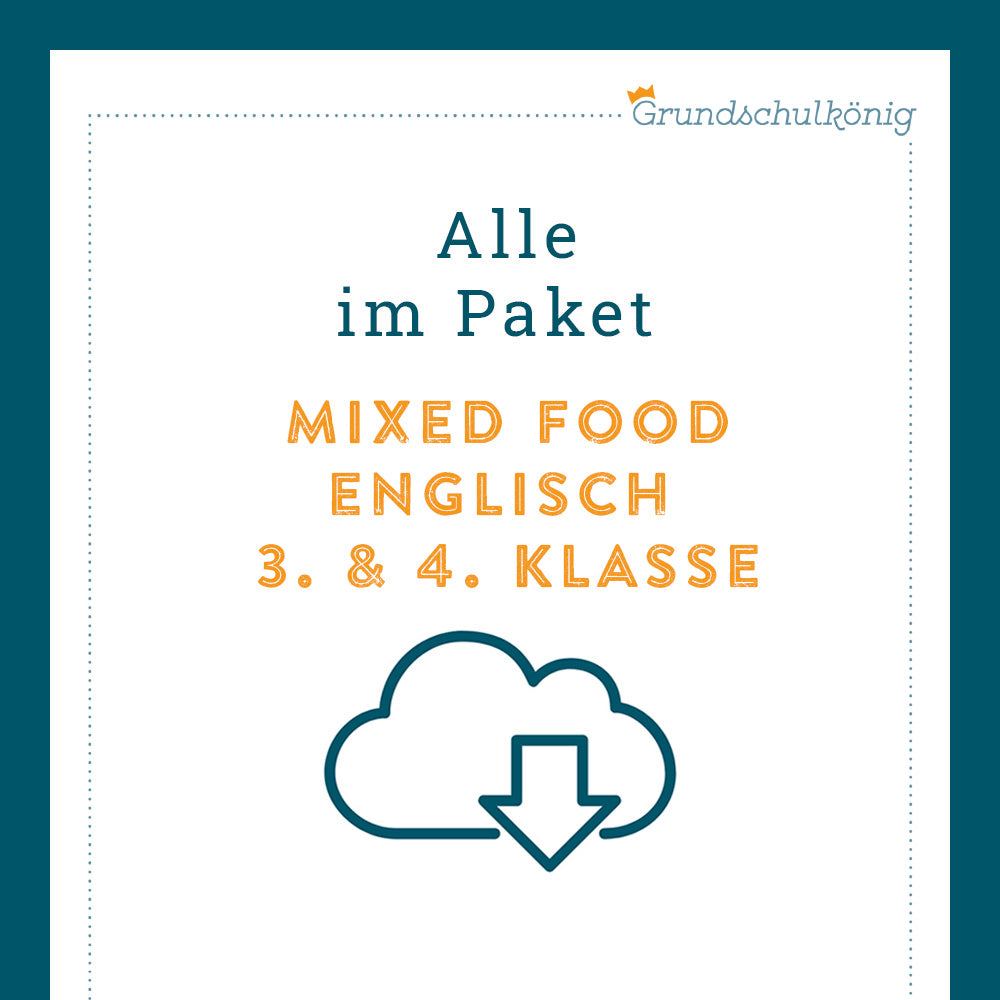 Königspaket: Mixed Food (Englisch 3. & 4. Klasse)