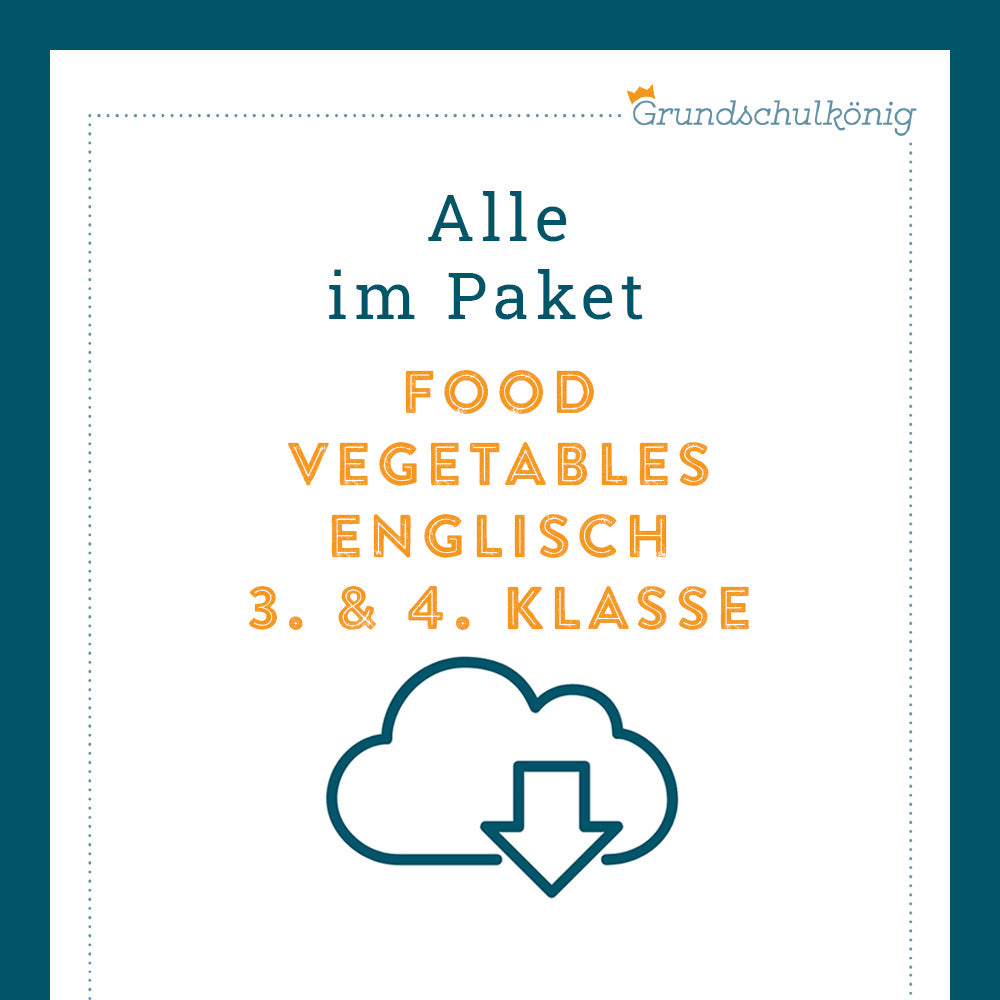 Königspaket: Food / Vegetables (Englisch 3. & 4. Klasse)