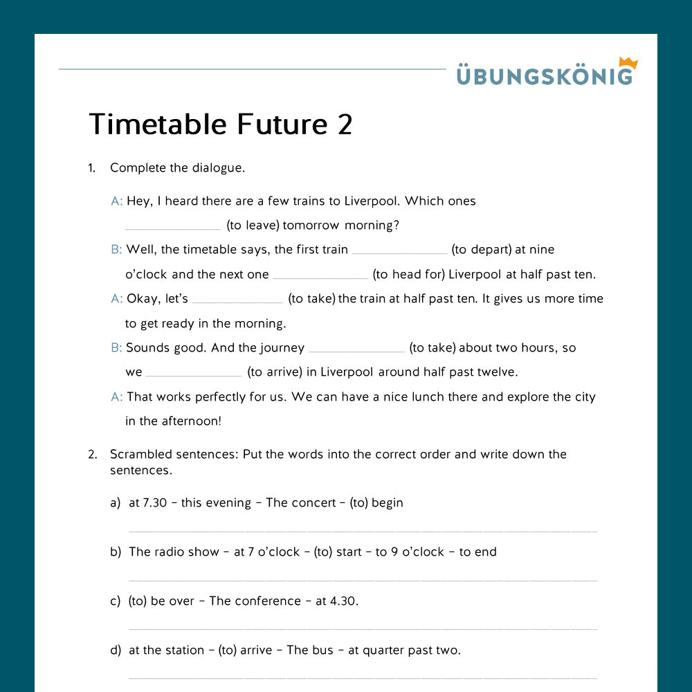 Königspaket: Timetable Future (Englisch, 6. Klasse) - inklusive Test