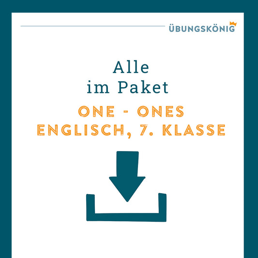 King's Pack: Prop Words - One vs Ones (English, Grade 7)