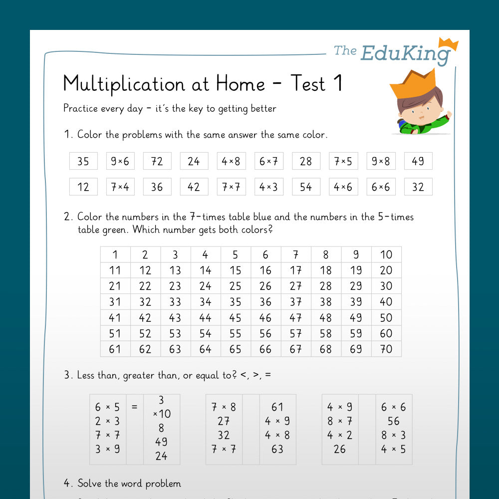 EduKing: 1x1 Multiplication At Home (Math, Grade 2 & 3)