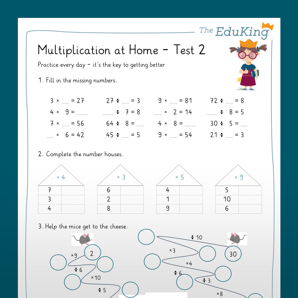 EduKing: 1x1 Multiplication At Home (Math, Grade 2 & 3)