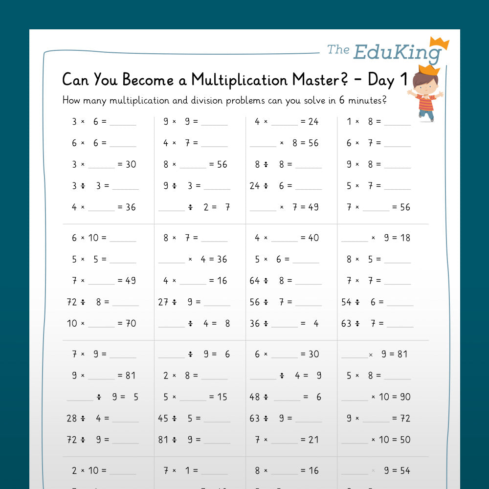 EduKing: 1x1 Multiplication Master Rally (Math, Grade 2 & 3)