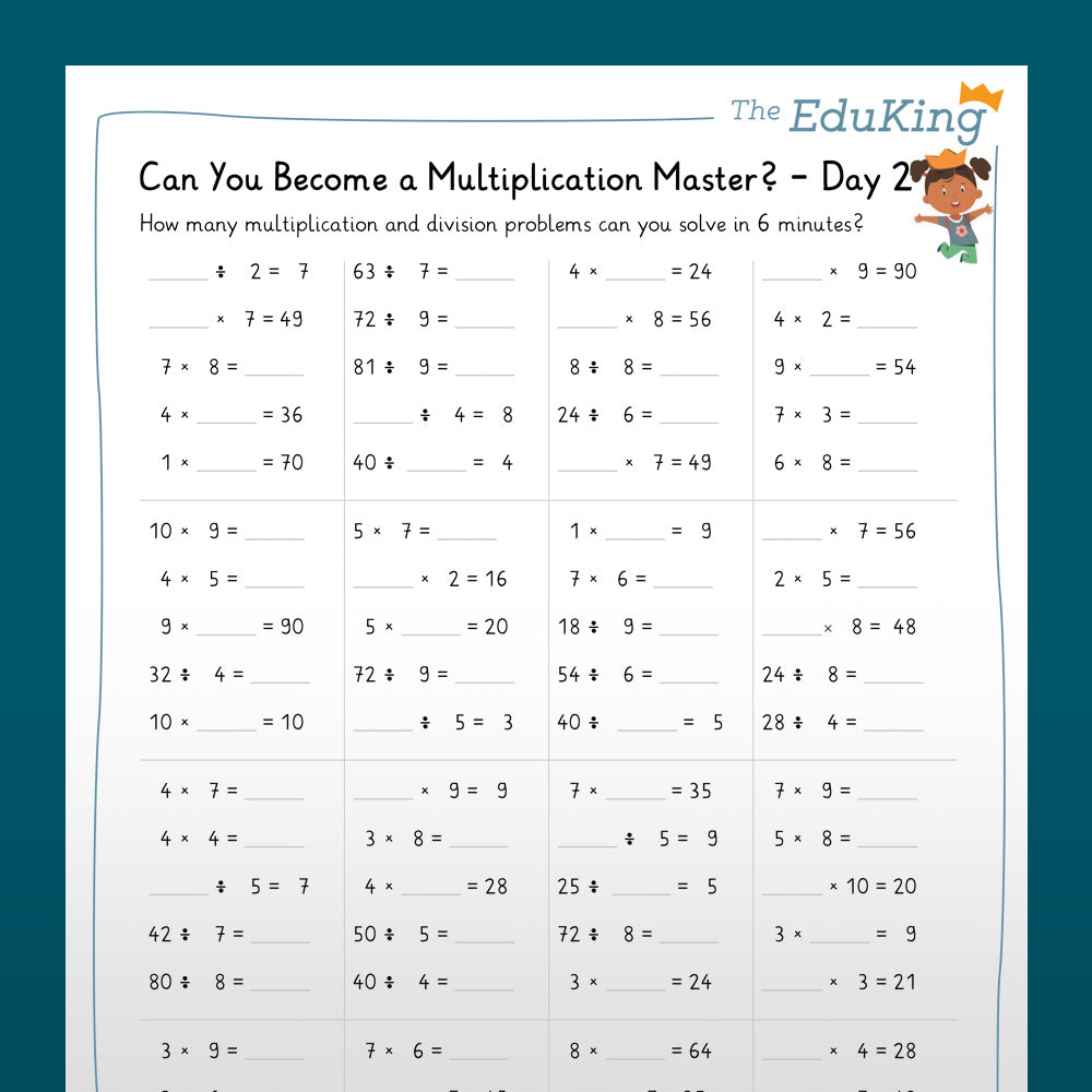 EduKing: 1x1 Multiplication Master Rally (Math, Grade 2 & 3)