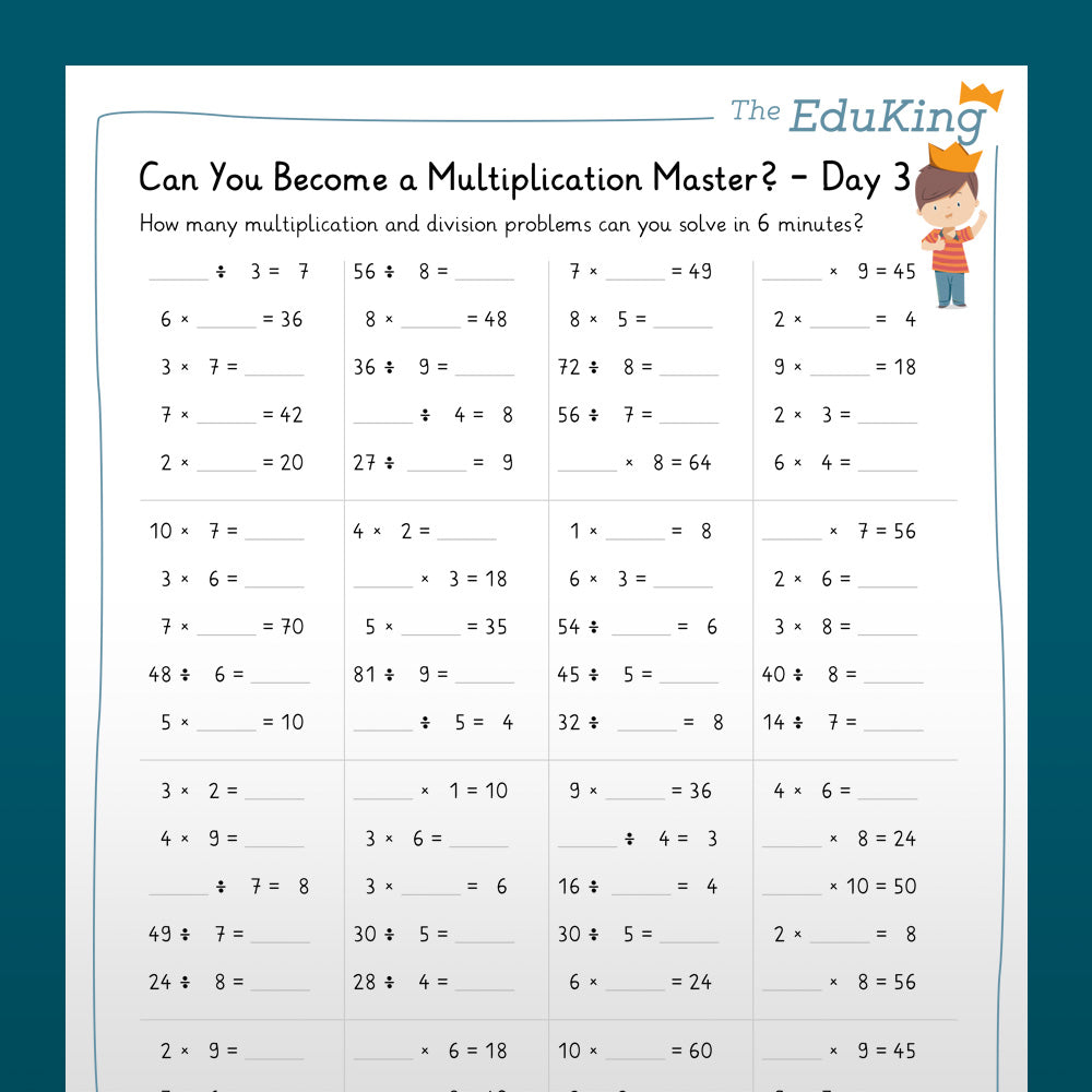 EduKing: 1x1 Multiplication Master Rally (Math, Grade 2 & 3)