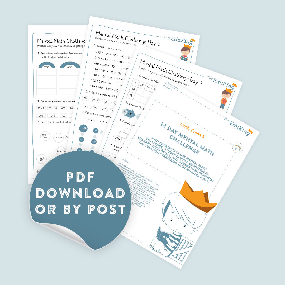 EduKing: 14 Day Mental Math Challenge (Math, Grade 3)