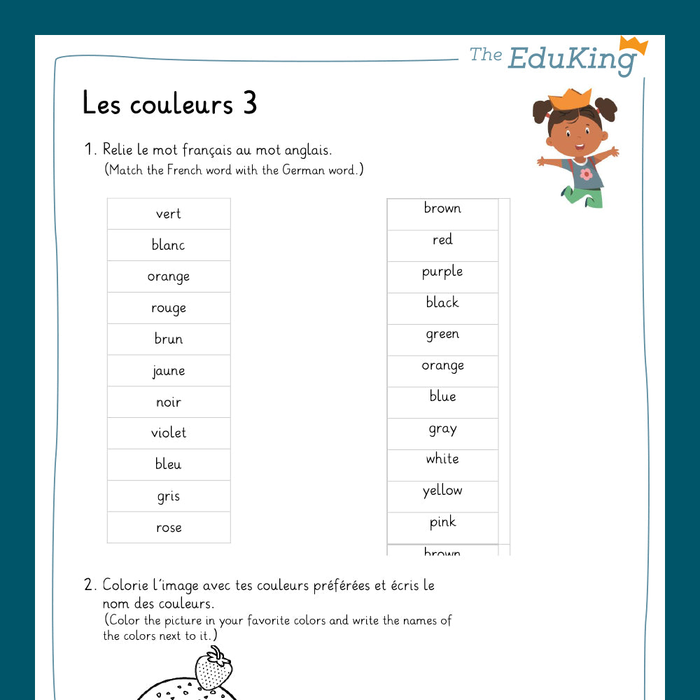 Master Bundle: les couleurs / the colors (French for Elementary School)