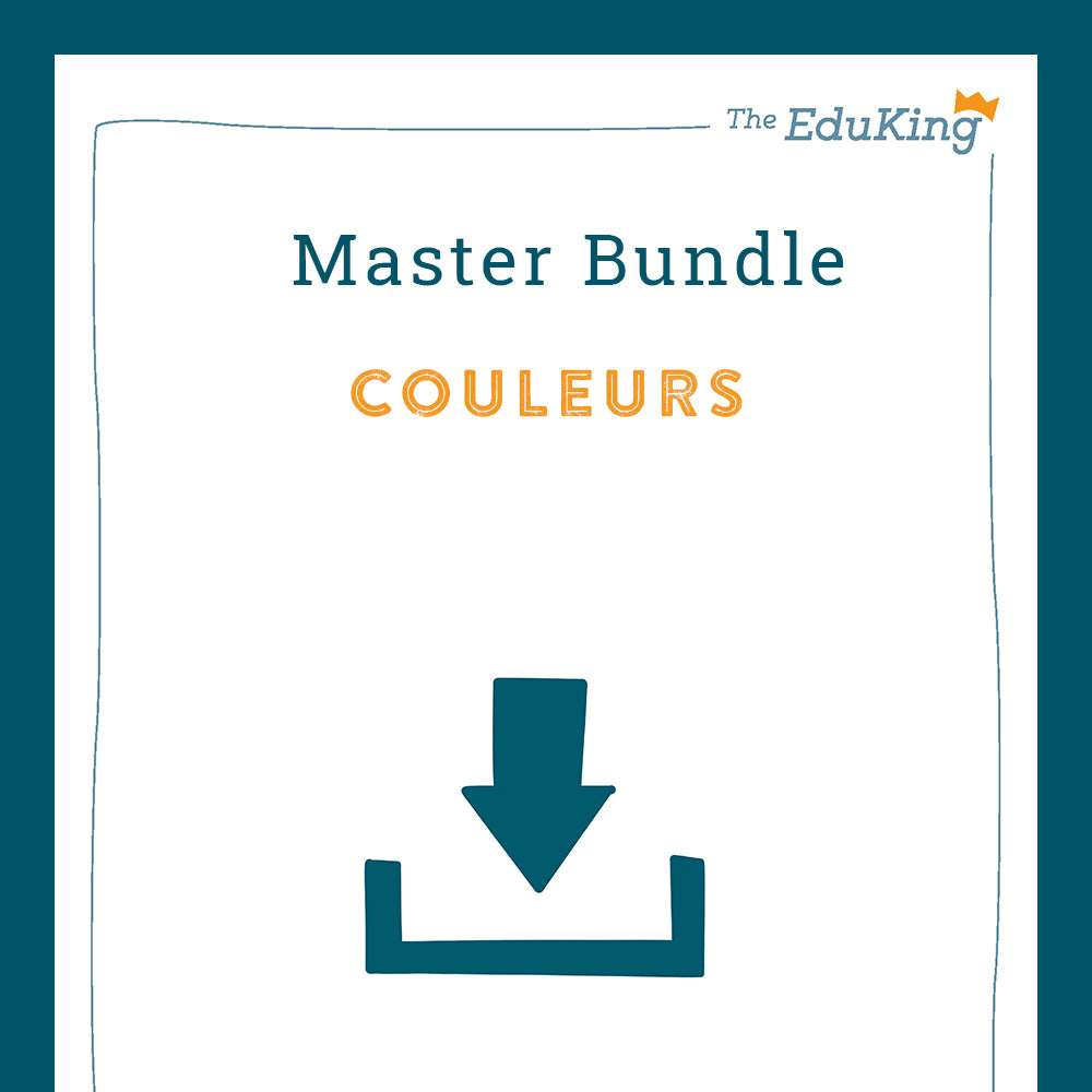 Master Bundle: les couleurs / the colors (French for Elementary School)