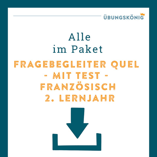 Königspaket: Fragebegleiter quel (Französisch, 2. Lernjahr) - inklusive Test