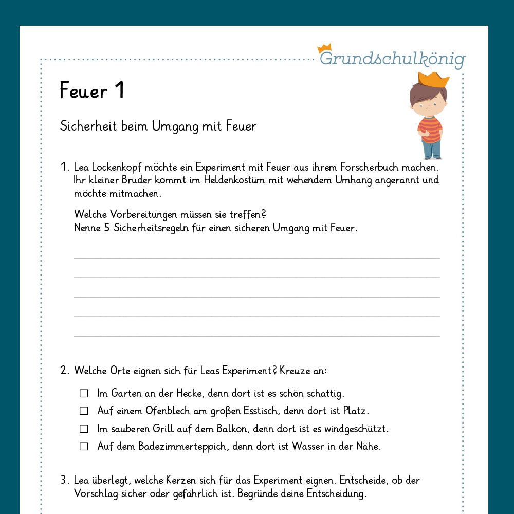 Königspaket: Feuer und Feuerwehr (Sachunterricht)