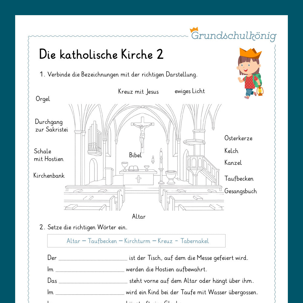 Königspaket: Die katholische Kirche (Religion) - inklusive Test