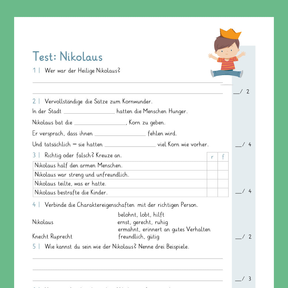 Königspaket: Nikolaus (Religion) - inklusive Test