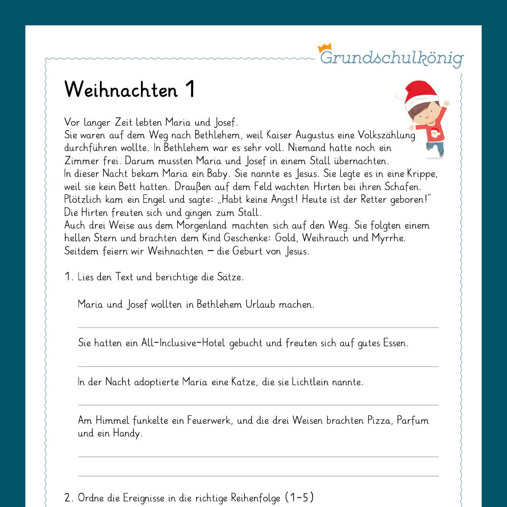 Königspaket: Weihnachten (Religion) - inklusive Test
