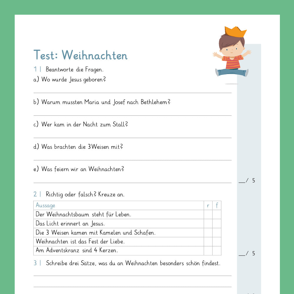 Königspaket: Weihnachten (Religion) - inklusive Test