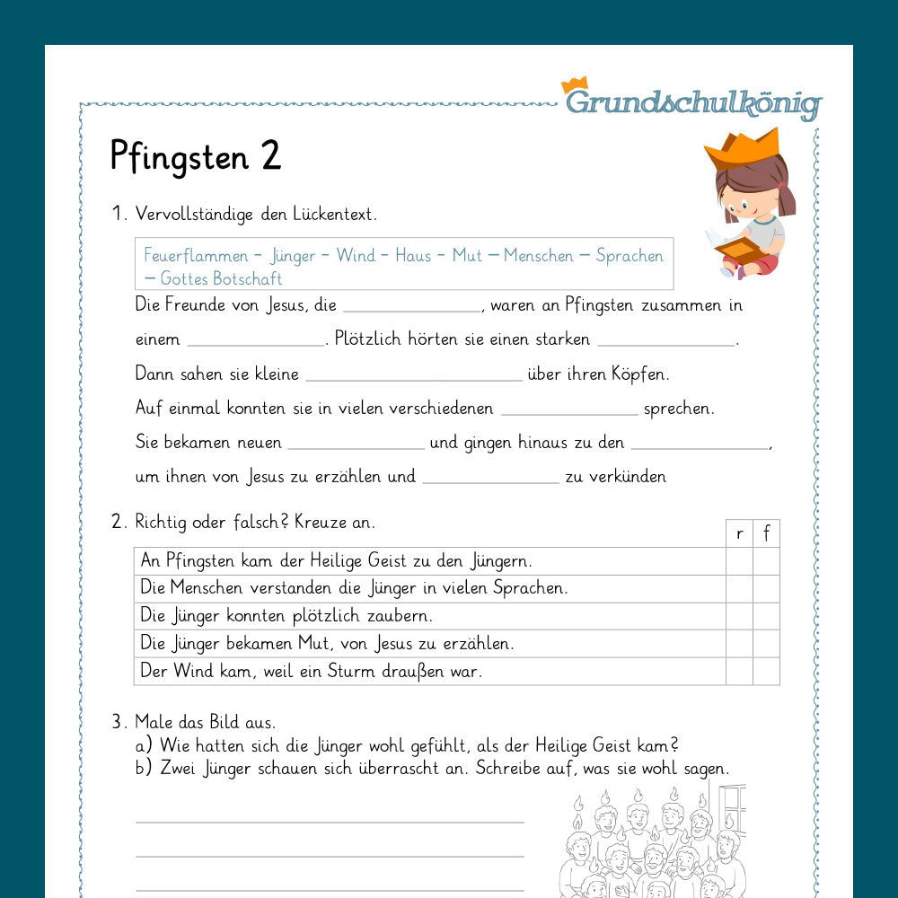 Königspaket: Pfingsten (Religionslehre) - inklusive Test