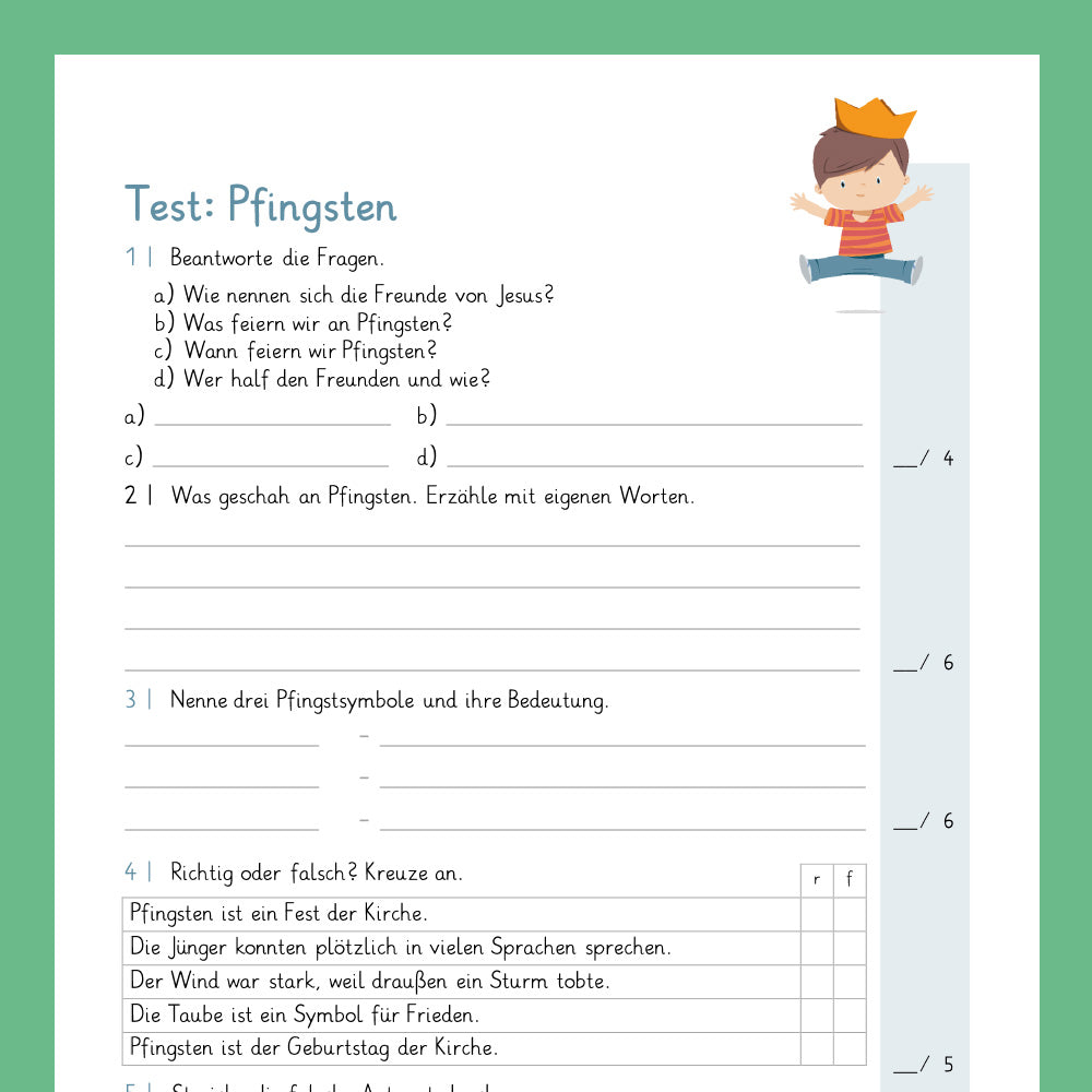 Königspaket: Pfingsten (Religionslehre) - inklusive Test