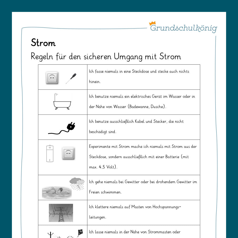Königspaket: Strom (Sachunterricht)