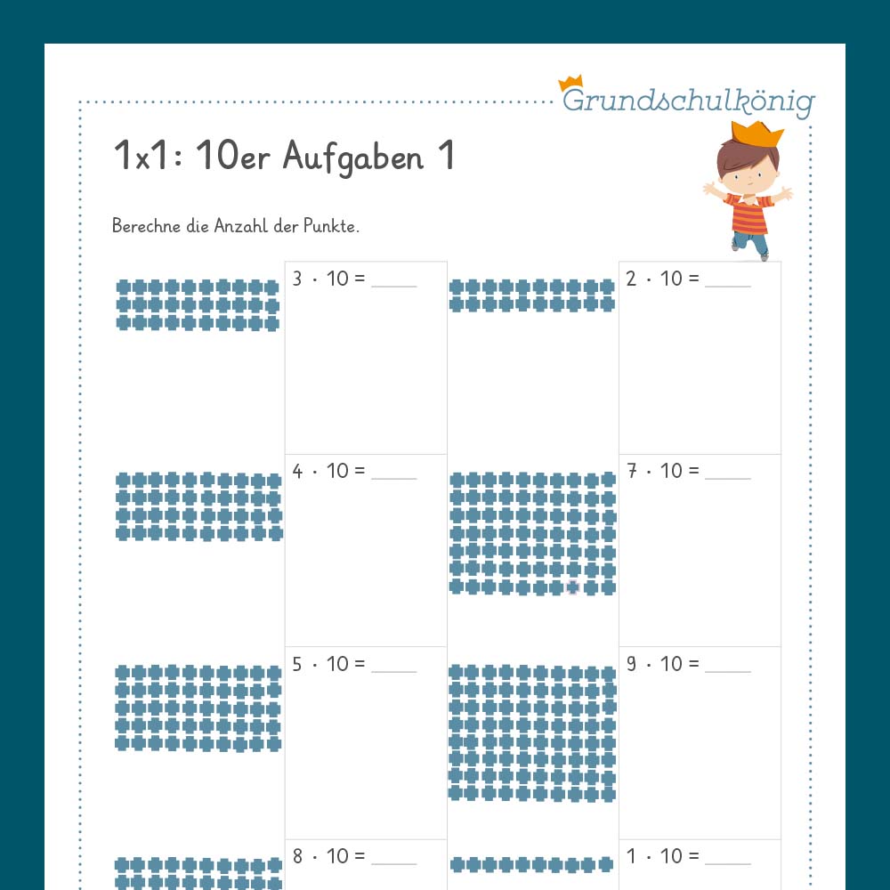 Königspaket: 10er 1x1 (Mathe, 2. Klasse) - inklusive Test