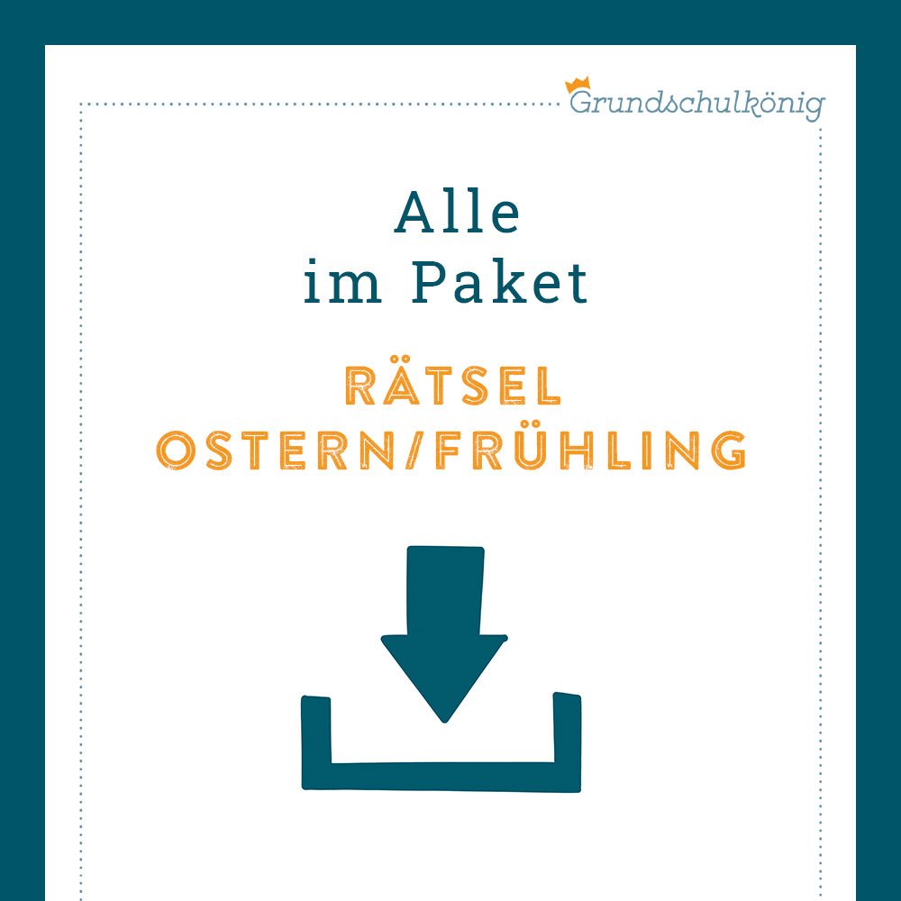 Königspaket: Rätsel "Ostern & Frühling"