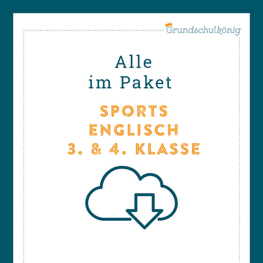 Königspaket: Sports - Sportarten (Englisch 3. & 4. Klasse)
