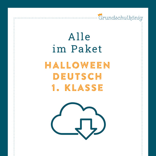 Königspaket: Halloween - Deutsch (1. Klasse)