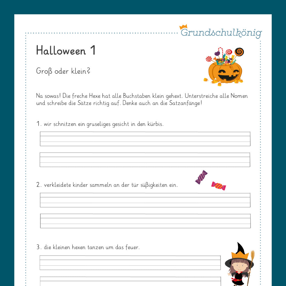 Königspaket: Halloween - Deutsch (2. Klasse)