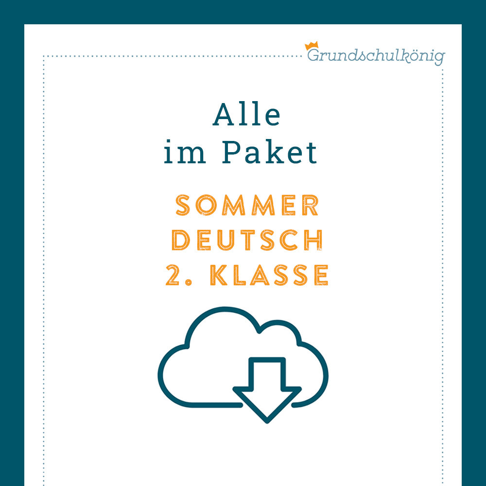 Königspaket: Sommer - Deutsch (2. Klasse)