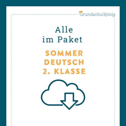 Königspaket: Sommer - Deutsch (2. Klasse)
