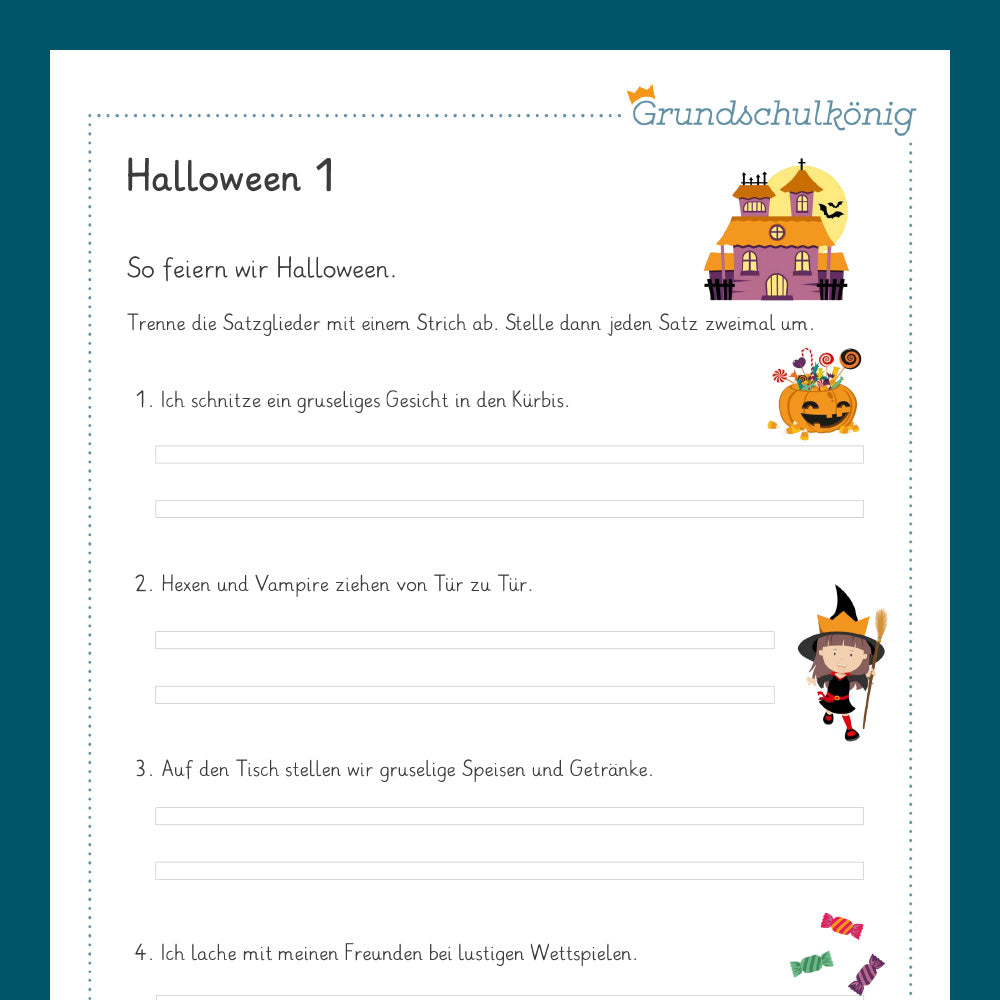 Königspaket: Halloween - Deutsch (3. Klasse)
