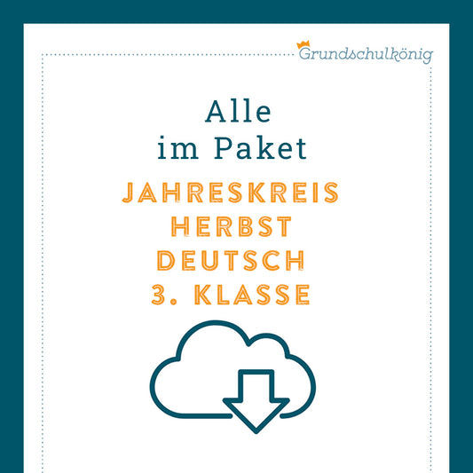 Königspaket: Herbst - Deutsch (3. Klasse)
