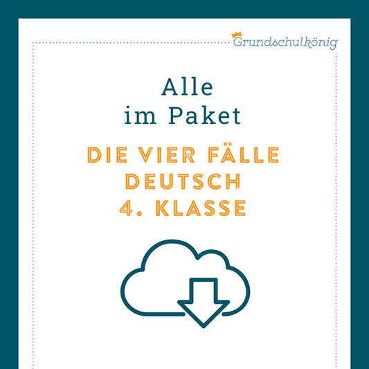 Königspaket: Die vier Fälle (Grammatik) - inklusive Test