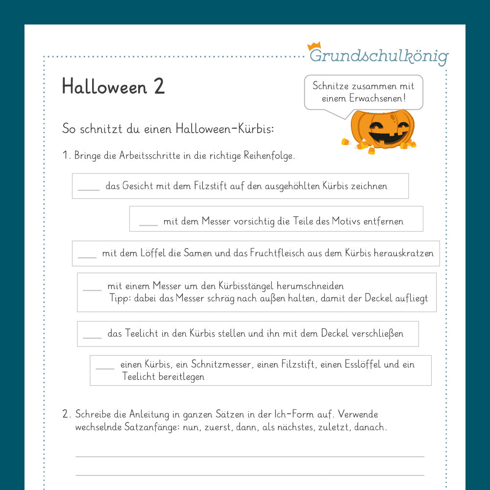 Königspaket: Halloween - Deutsch (4. Klasse)