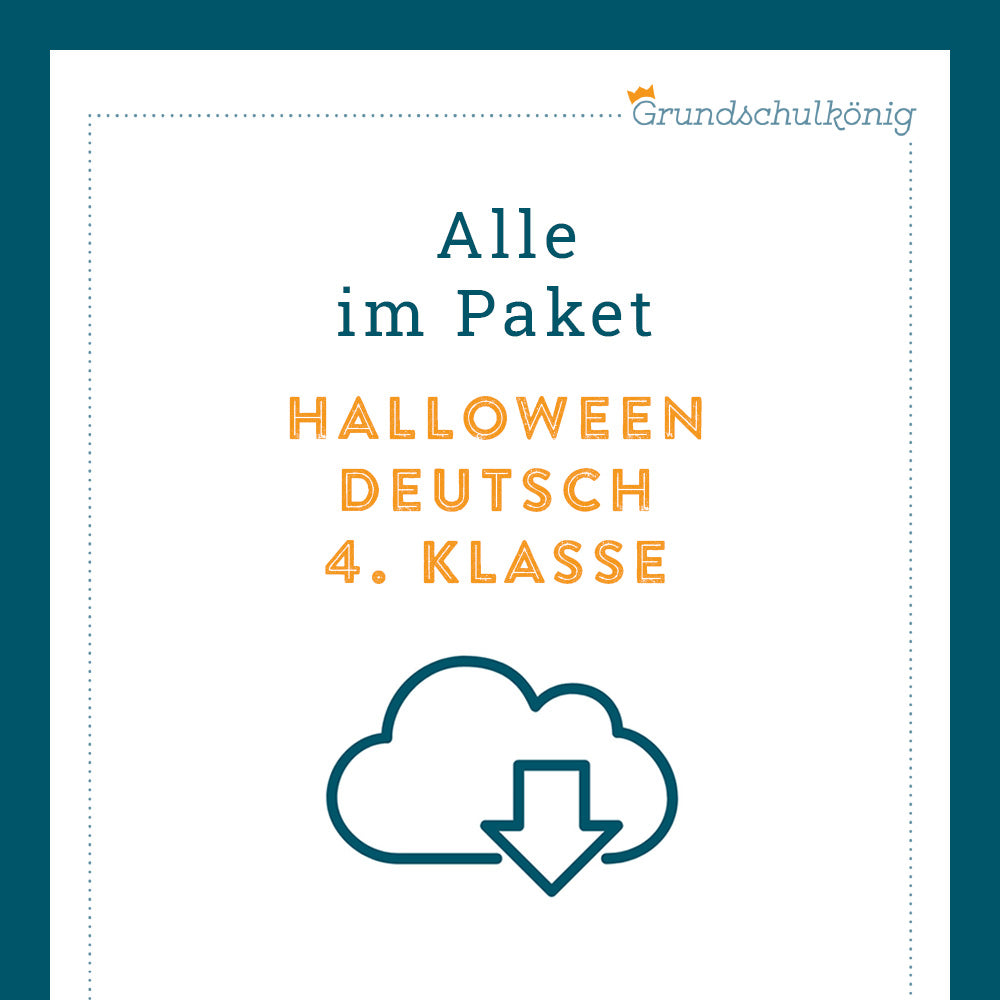 Königspaket: Halloween - Deutsch (4. Klasse)