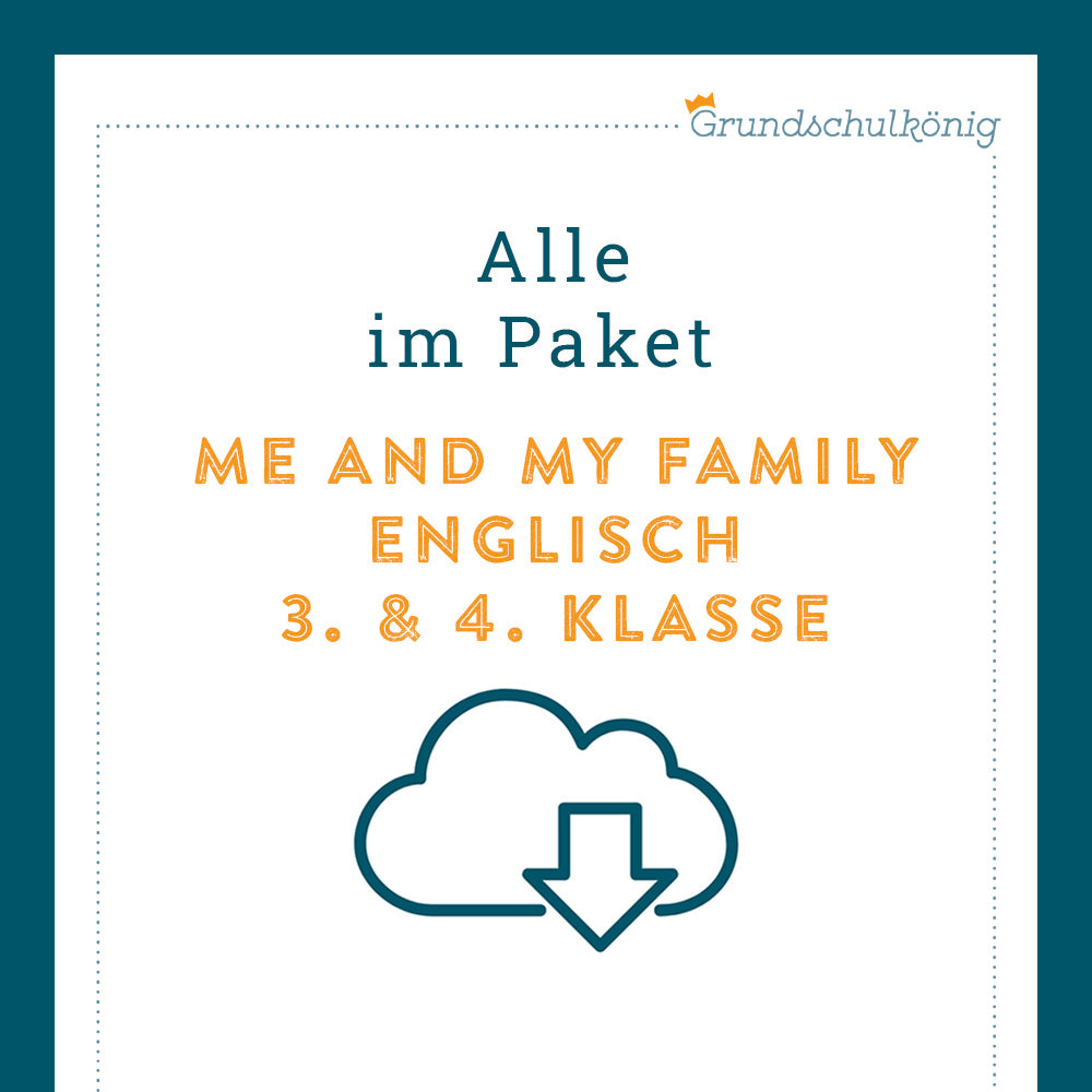 Königspaket: Me and my family (Englisch 3. & 4. Klasse)