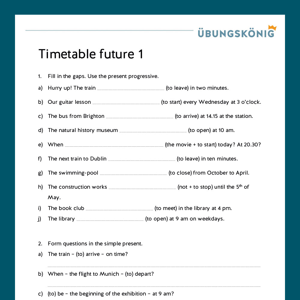 Königspaket: Timetable Future  (Englisch, 6. Klasse) - inklusive Test!