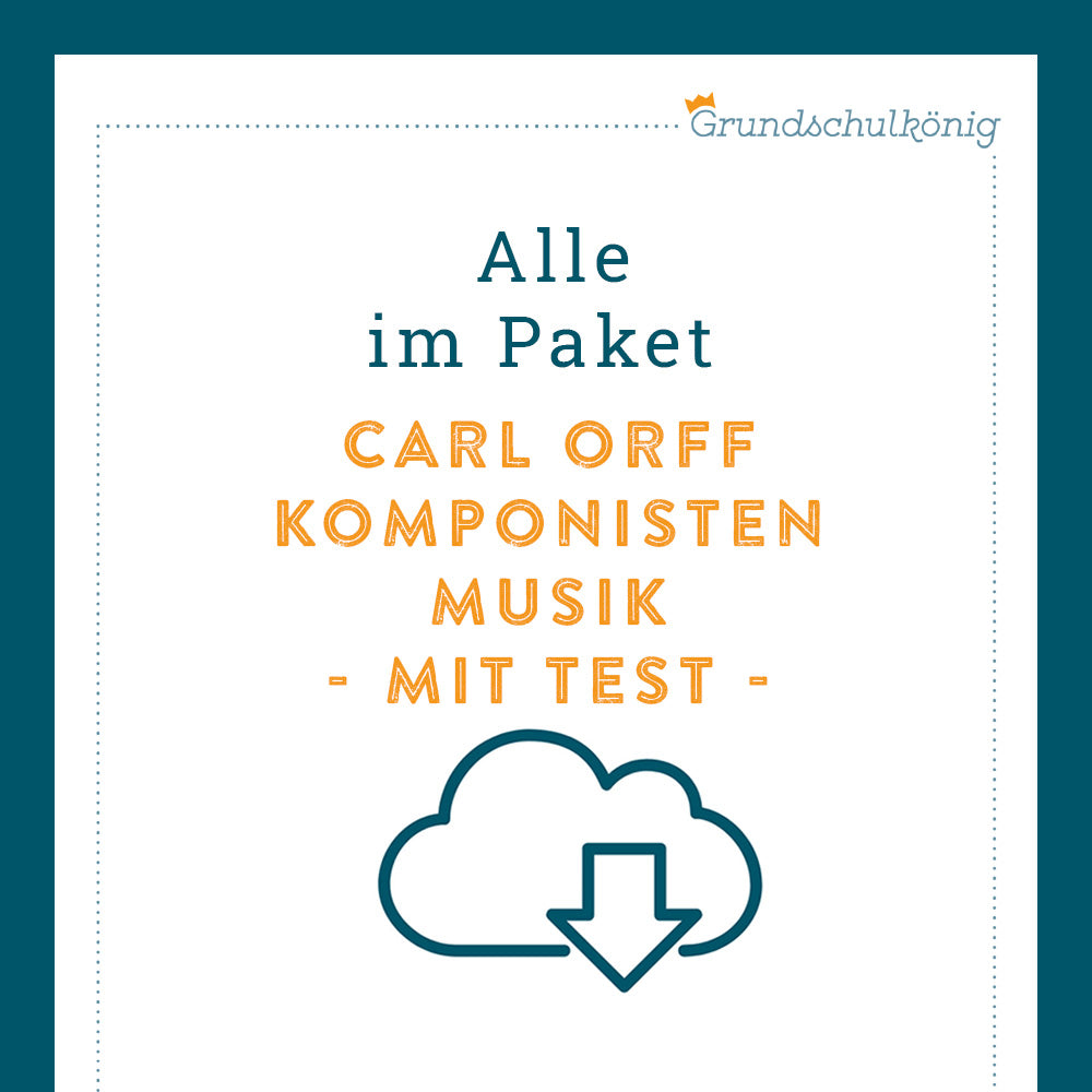 Königspaket: Carl Orff (Musik) - inklusive Test