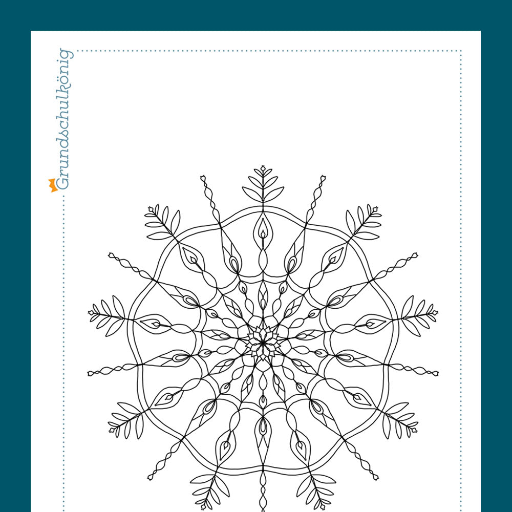 Königspaket: Mandalas "Weihnachten & Winter" (ab der Vorschule)