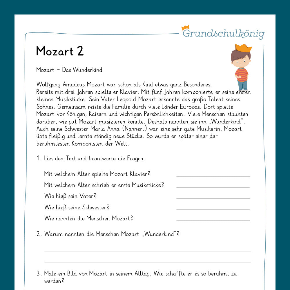 Königspaket: Wolfgang Amadeus Mozart (Musik) - inklusive Test