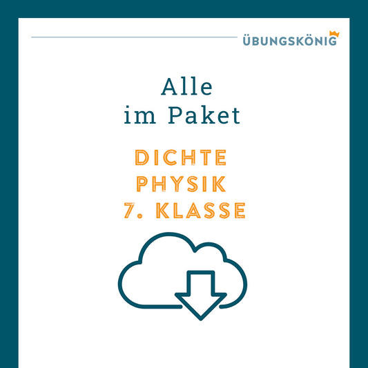 Königspaket: Dichte (Physik, 7. Klasse)
