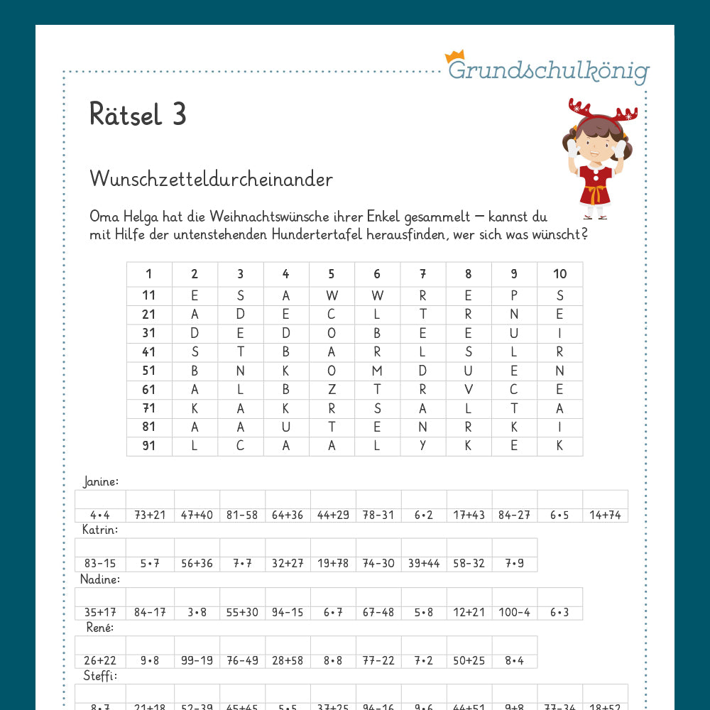 Königspaket: Weihnachten & Winter - Rätsel (Teil 2)