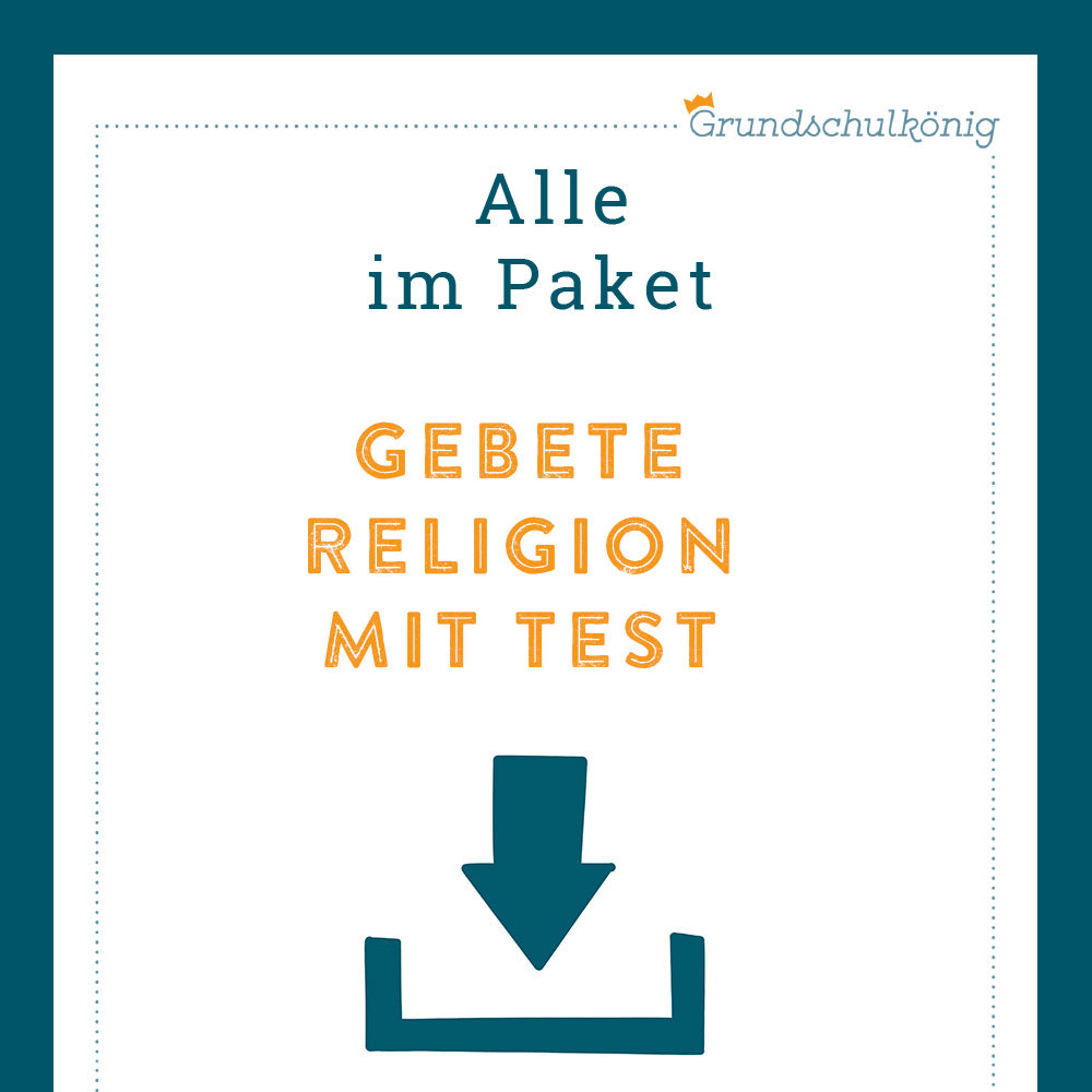 Königspaket: Gebete (Religion) - inklusive Test