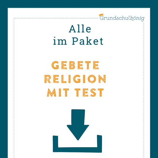 King's Package: Prayers (Religion) - including test