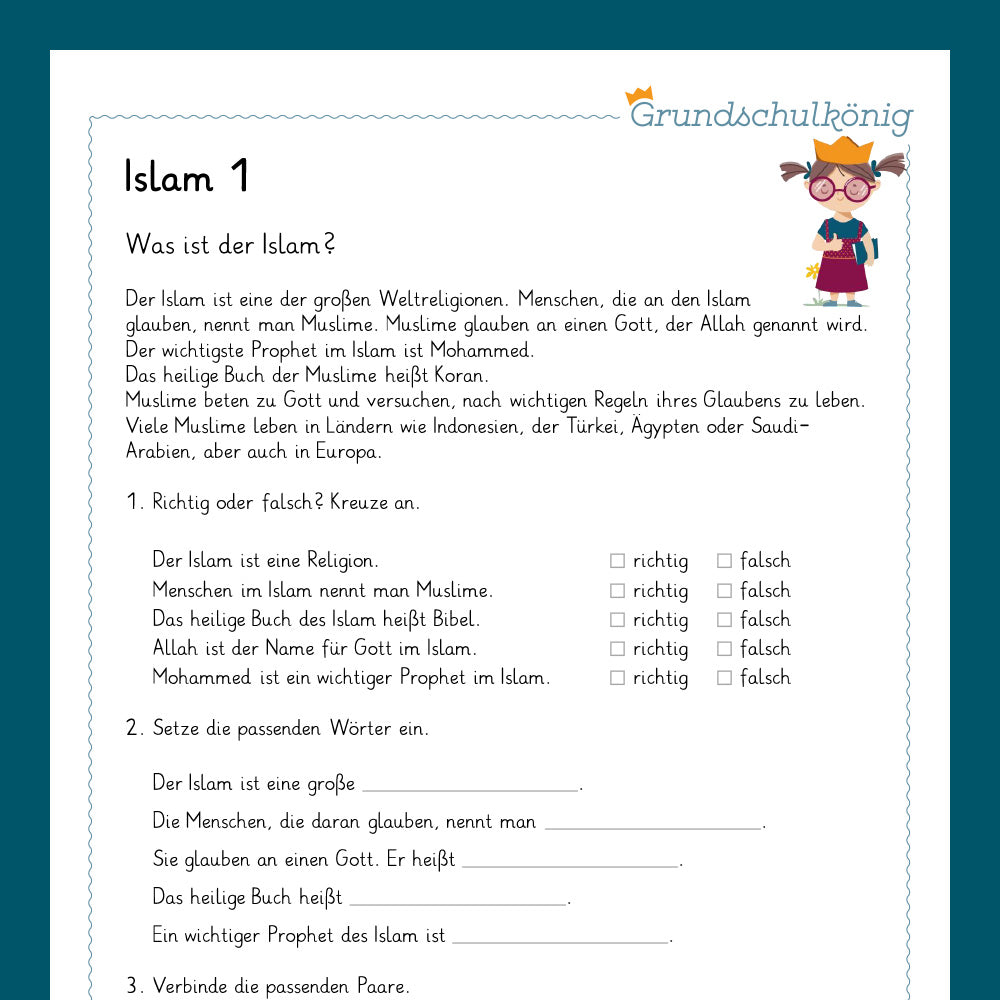 Königspaket: Islam (Religionsunterricht) - inklusive Test