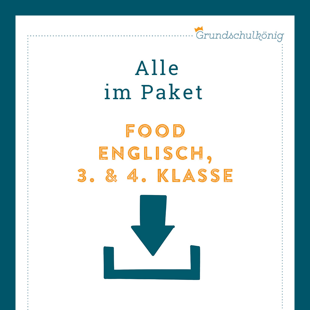 Königspaket: food (Englisch 3. & 4. Klasse)