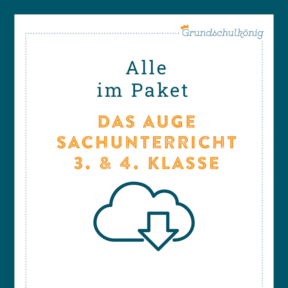 Königspaket: Das Auge (Sachunterricht) - inklusive Test